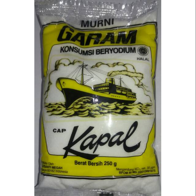 

Garam makan Cap Kapal 250gr