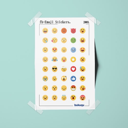 

Bukuqu Stiker Deco FB - Emoji Stickers untuk Notebook, Planner