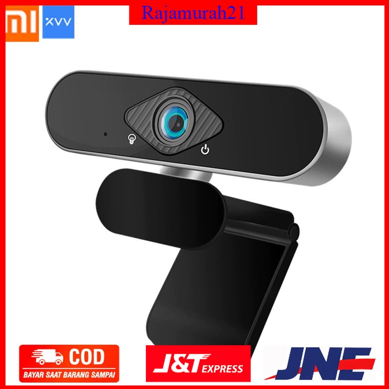 Xiaovv HD Webcam Video Conference 1080p 30fps with Microphone V380 - Black