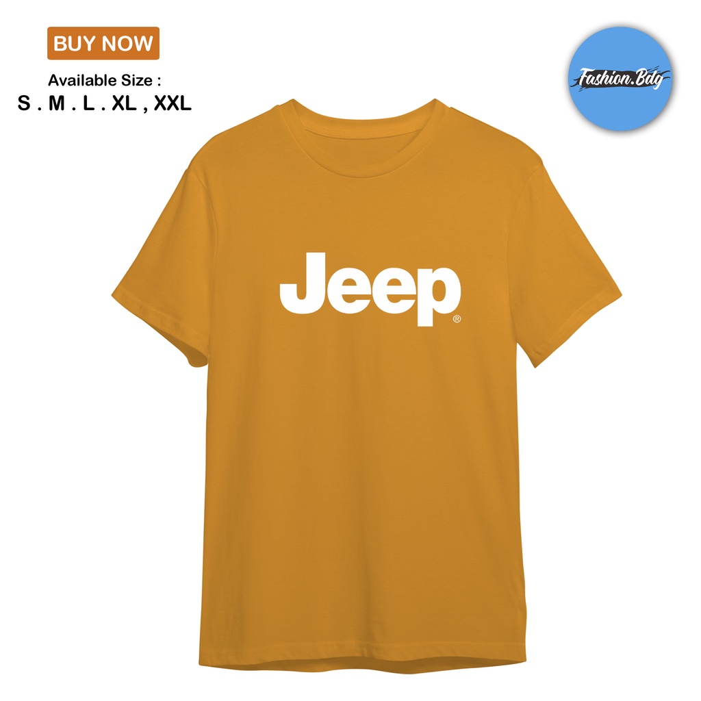 BAJU KAOS PRIA PENDEK BAJU JEEP KATUN TERLARIS