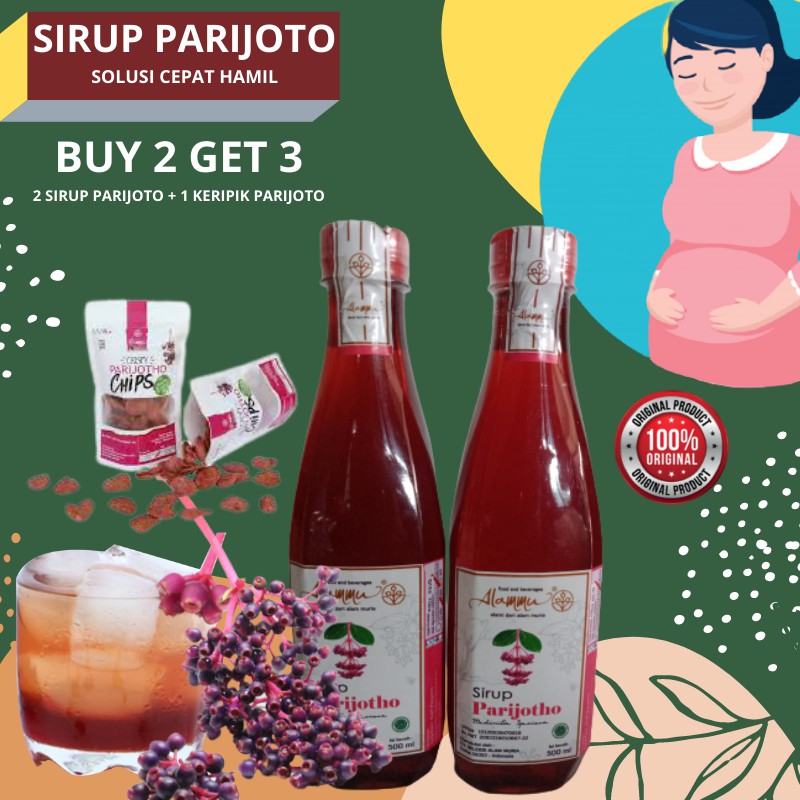 

COD - PROMO 2 SIRUP PARIJOTHO 500 FREE 1 PACK KERIPIK PARIJOTO