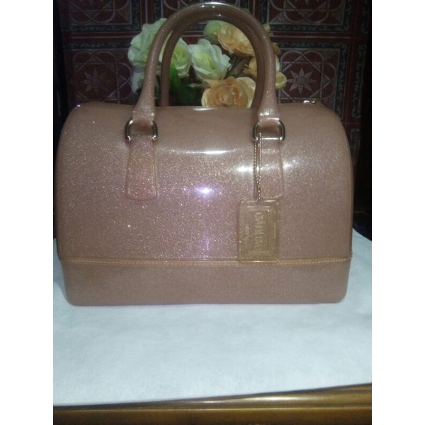 preloved furla jelly candy