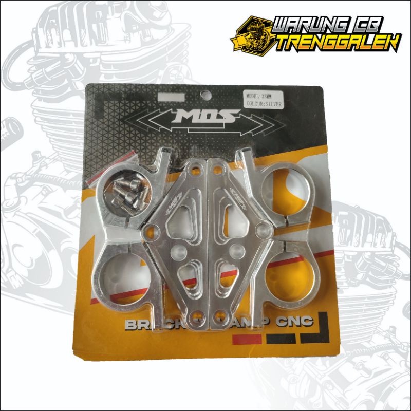 PANGKON LAMPU BREKET LAMPU CNC MOS AS 33 PNP SHOCK NINJA VXION SCORPIO