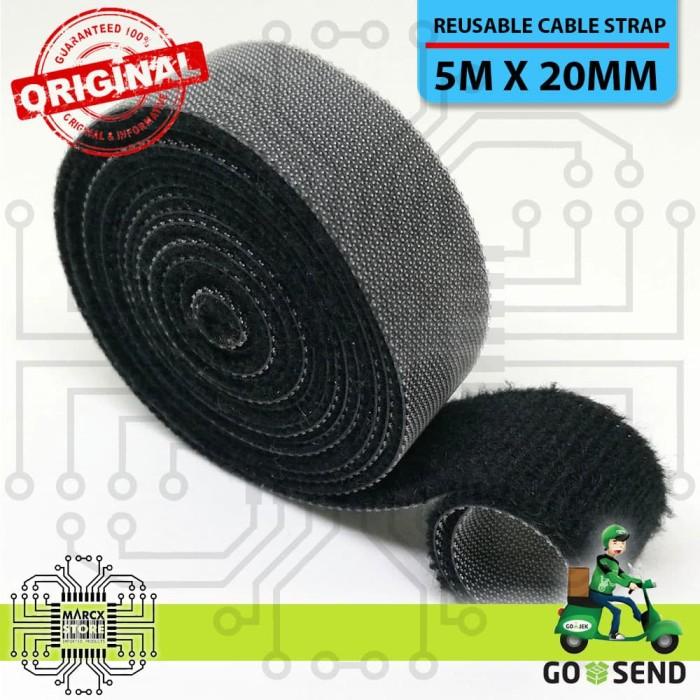 

Holder | Reusable Cable Strap 5M X 20Mm Cable Organizer Velcro Cable Ties Strap