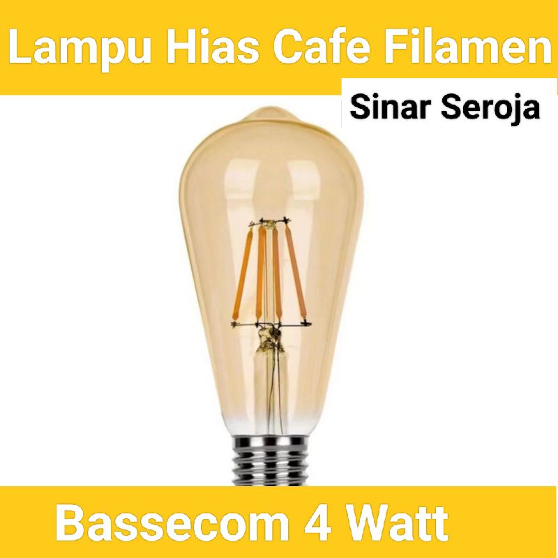 Lampu Hias Cafe Filamen / Lampu Filamen 2 Watt 4 Watt Led Edison /Bohlam Lampu Filamen 2 Watt 4 Watt