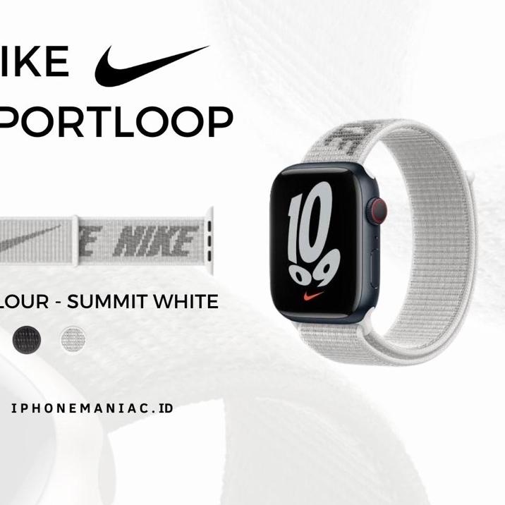 Menarik STRAP APPLE WATCH IWATCH SMARTWATCH NYLON SPORTLOOP & SPORTBAND NIKE - OLIVE FLACK SIZE 38mm
