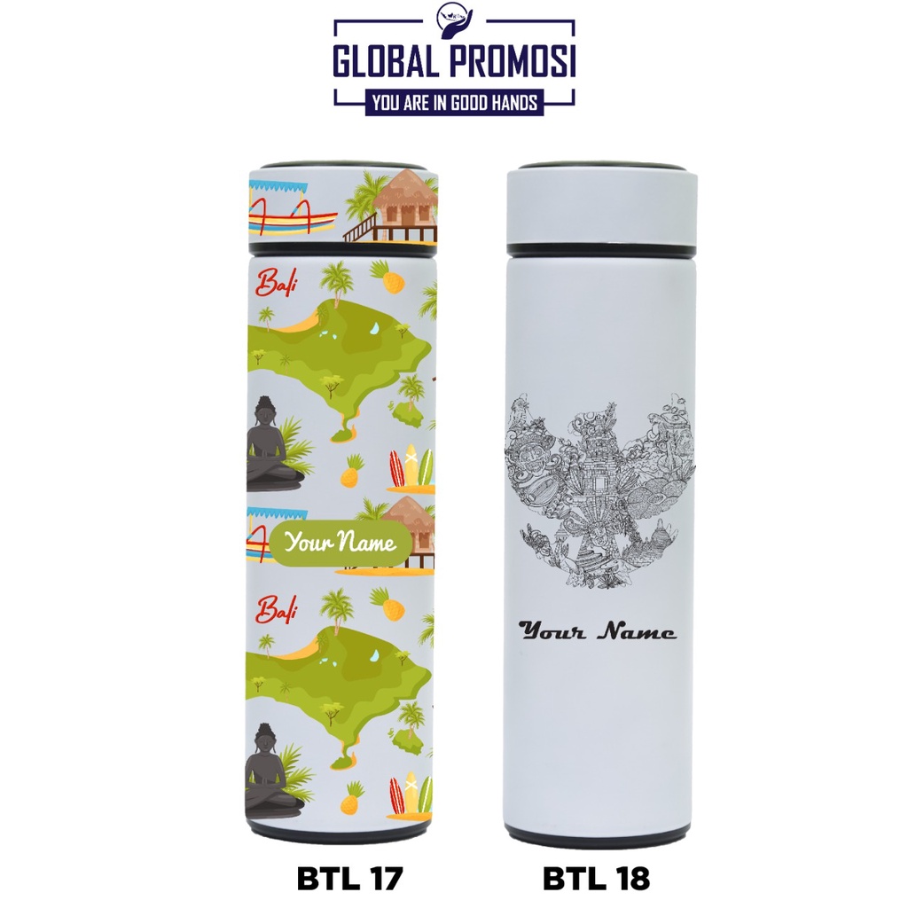 Souvenir Tumbler Termos Print UV Tema Wonderful Indonesia Pesona Pariwisata