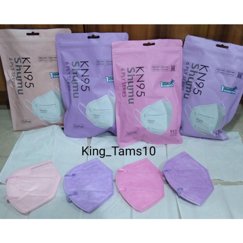 Masker Kn95 Shumu 6 Ply Free Konektor