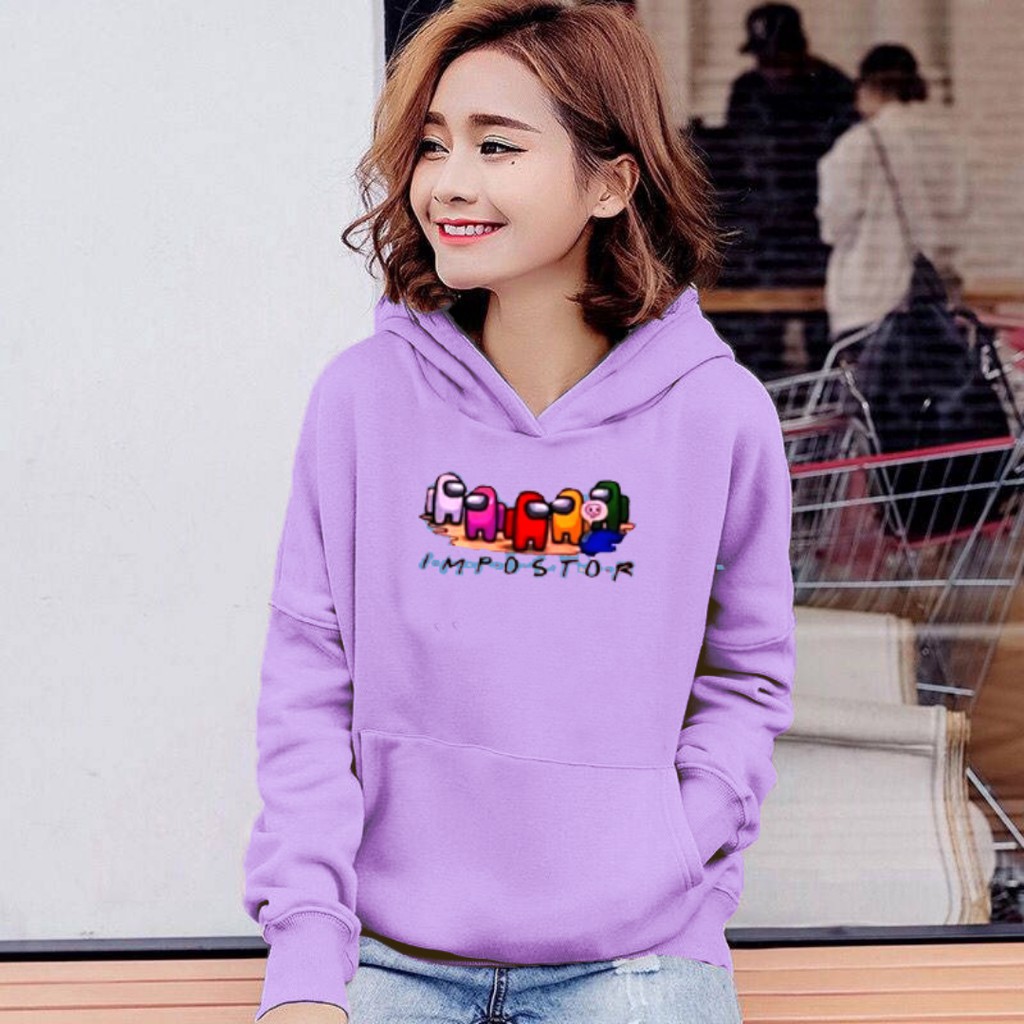 HOODIE WANITA IMPOSTOR TERMURAH/PAKAIAN WANITA TEBAL TERLARIS