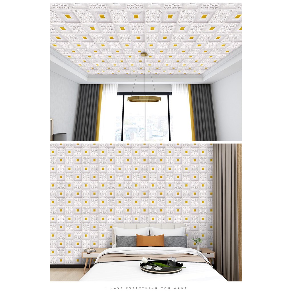 WALLPAPER DINDING 3D wallpaper dinding foam wallfoam 70x77cm high quality