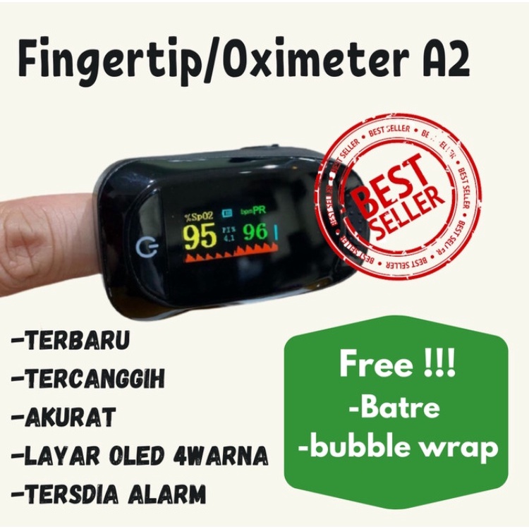 Oxymeter Pulse fingertip Oled Oxymeter Pengukur kadar oksigen  - Type A2