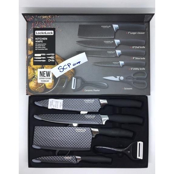 Pisau Set Lock N Lock Isi 6 Premium Set Original Omasfikproject24