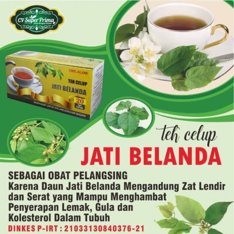 

Teh Daun Jati Belanda Herbal Pelangsing Alami