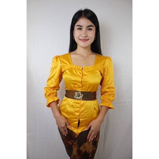 KEBAYA JADI SUTRA SILK/ KEBAYA SABRINA SILKY / KEBAYA BALI - kebaya silk terbaru - kebaya wanita Indonesia -KEBAYA MODERN