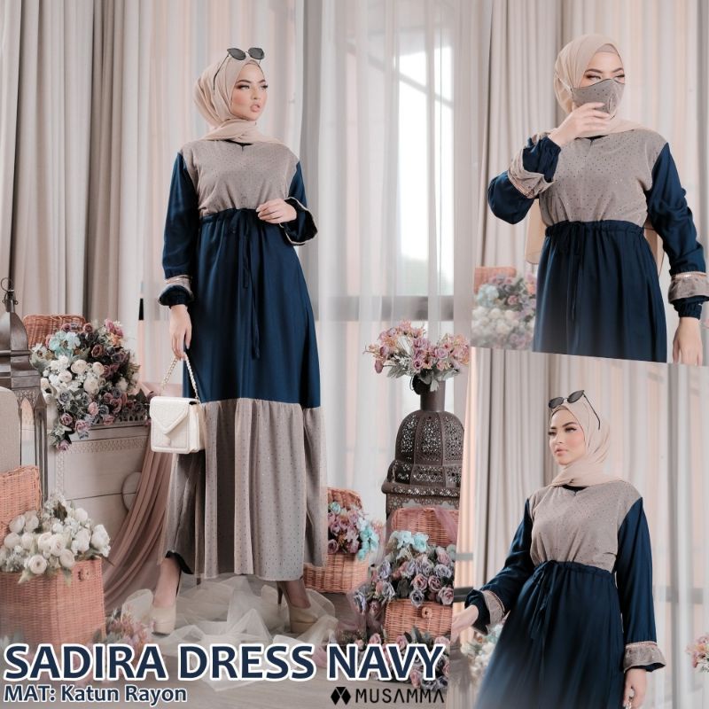 Daster arab SADIRA DRESS by MUSAMMA Dress Rayon Super