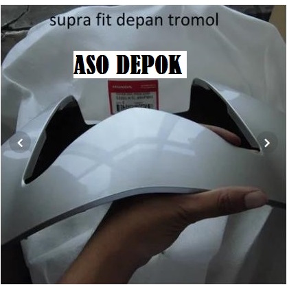 COVER BATOK KEPALA SILVER SUPRA FIT NEW DEPAN TROMOL TEROMOL ORIGINAL ASLI AHM HONDA 53205KTL690FMH COVER HDL FR SLV DR