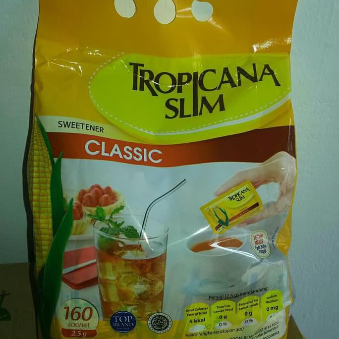 Terlaris - tropicana slim classic (isi 160) gula pemanis rendah kalori