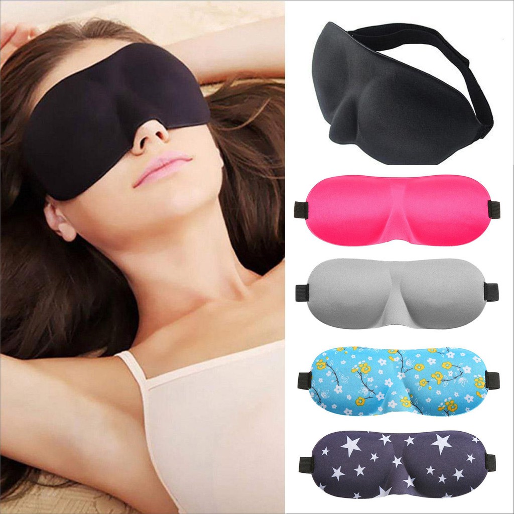 Penutup mata tidur travel 3D Kacamata Tidur Anti Silau Insomnia Sleep Mask Eye Mask Travel Soft Sleeping Googles