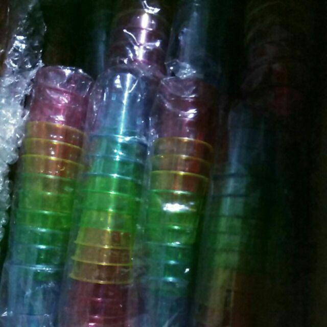 Gelas Sloki Plastik / Shot Glass , Warna Warni