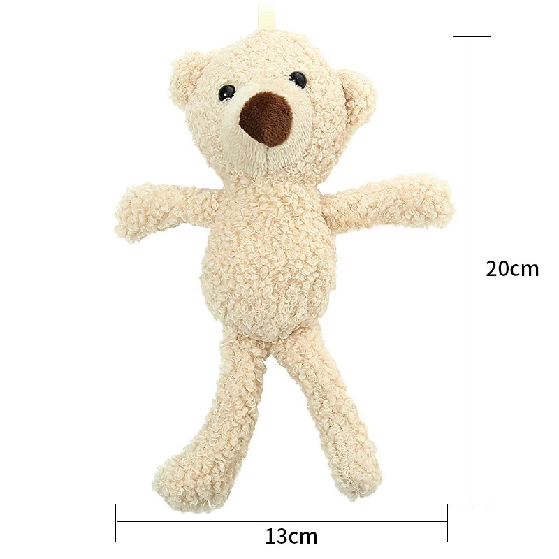 1pc Mainan Boneka Plush Teddy Bear Kaki Panjang Untuk Gantungan Kunci / Hadiah Anak