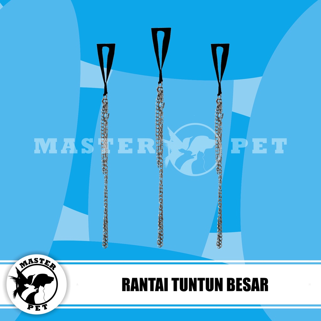 Tali Rantai Tuntun Harness Anjing Besar Semua Jenis Besi