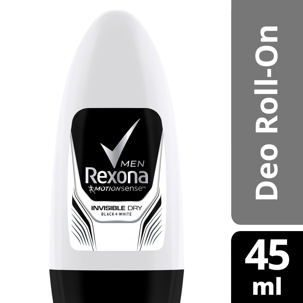 Rexona Men Deodorant Roll On Invisible Dry 45 Ml - Deodorant Pria, Roll On Pria