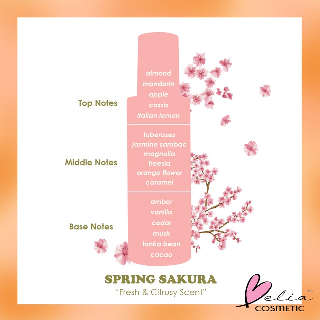 ❤ BELIA ❤ SALSA Eau De Parfume EDP North Peony | Dandelion | Spring Sakura | Sweet Magnolia | 60ml Parfum BPOM