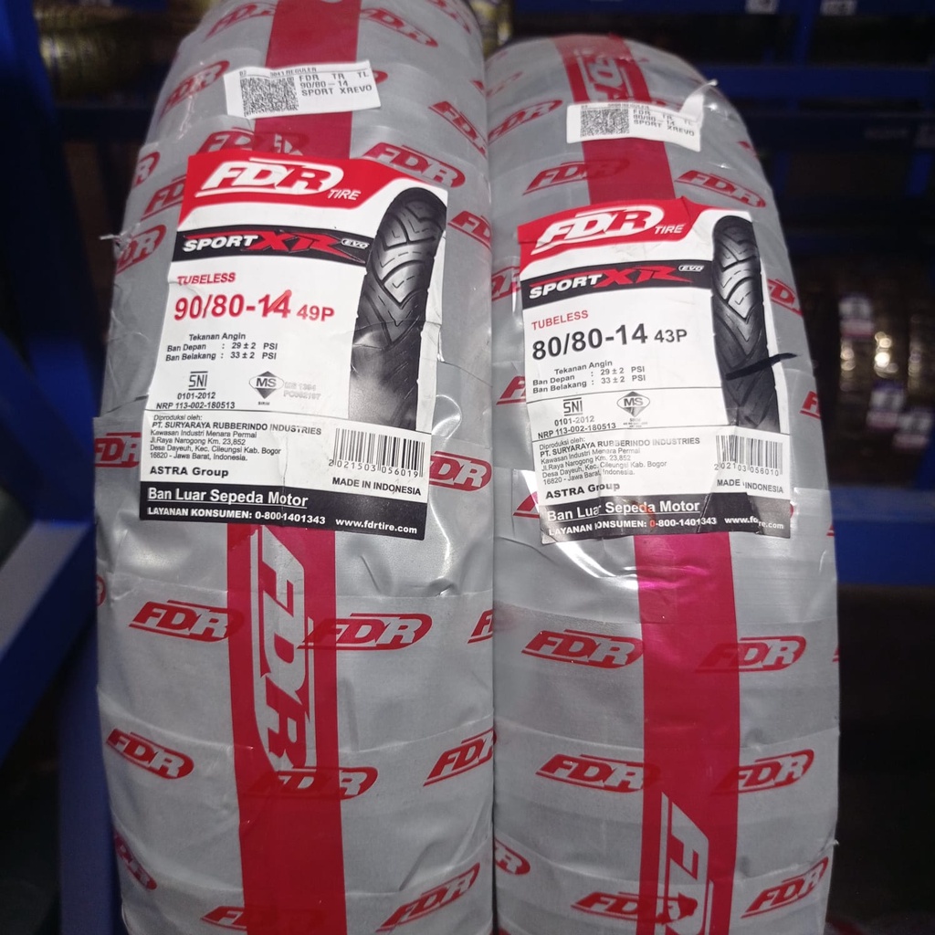 Paket Ban matic FDR Sport XR Evo 80 80 &amp; 90 80 14 tubeless