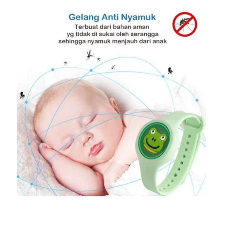 GELANG ANTI NYAMUK NYALA LAMPU LED MOSQUITO REPELLENT + BOX