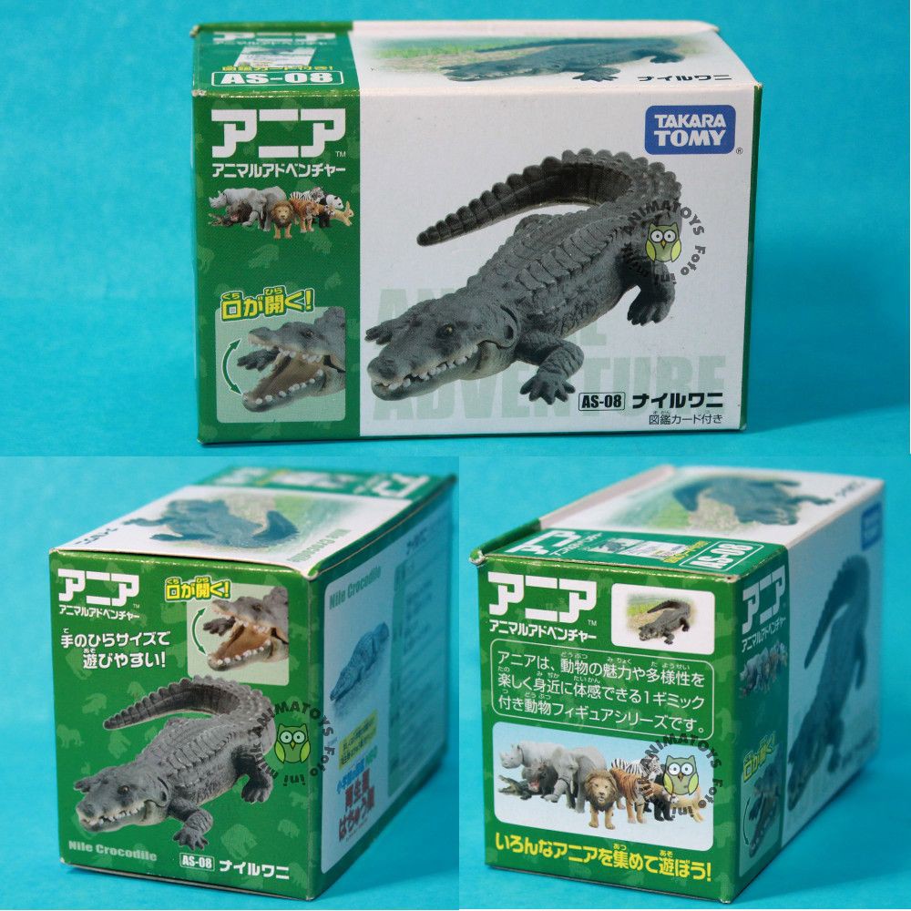 Takara Tomy As-08 Crocodile |Buaya|Hewan|Binatang|Animal|Action|Figure|Toy|Mainan
