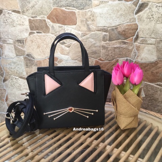 Tas katespade kate spade ks small hayden cat black original bag