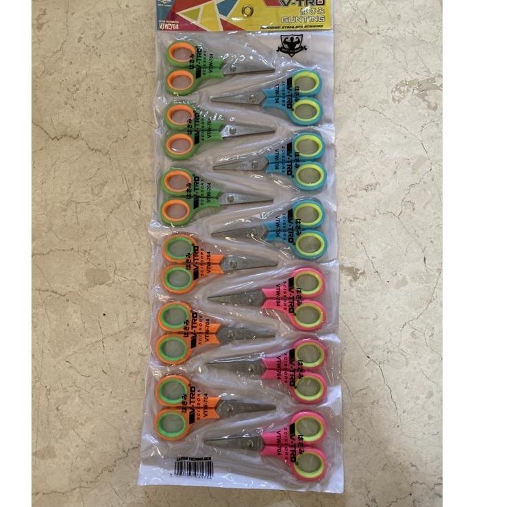 

LANGSUNG CHECKOUT Y8124 (Harga 1 RENTENG KECIL = 12pcs ) gunting KECIL warna, pemotong, alat potong, gunting warna ㆅ
