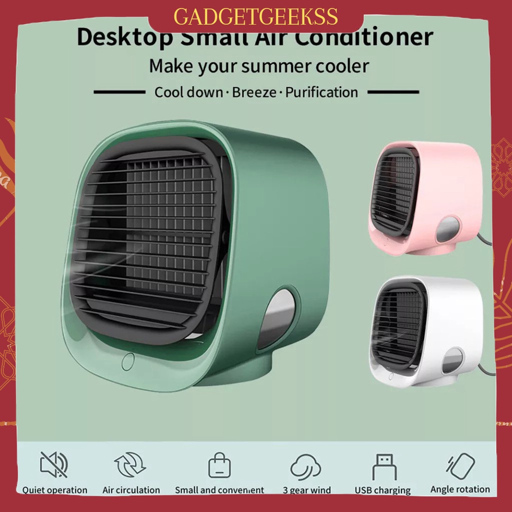 Air Cooler Fan Mini AC Portable Kipas Angin Pendingin USB High Quality AC Mini Humidifier