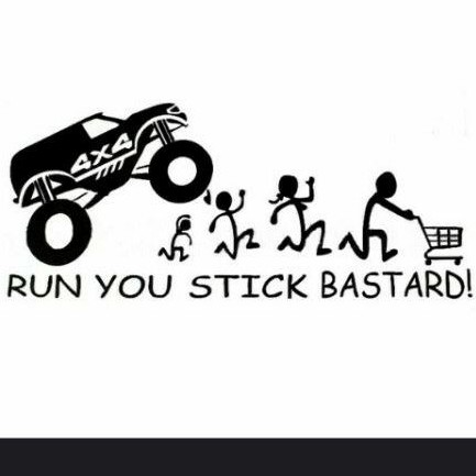 

sticker run you stick