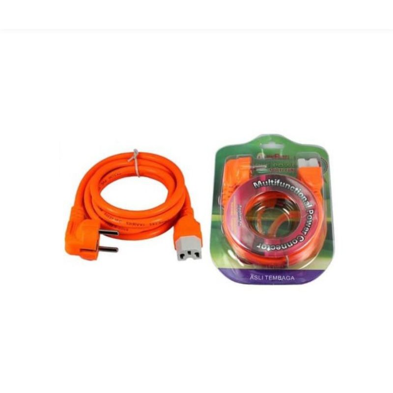 kabel power CPU komputer, MAGIC COM 1.8 meter BEETSTER hitam orange computer cable