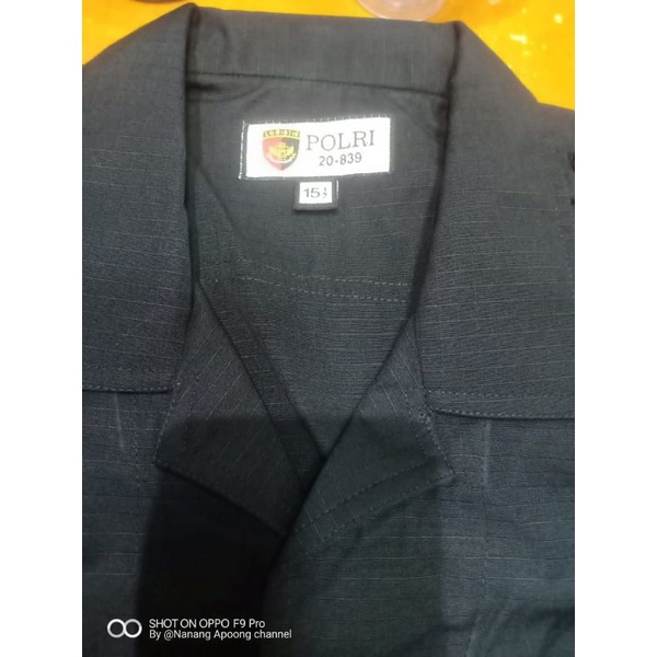 SERAGAM PDL HITAM JATAH POLRI SATU STEL