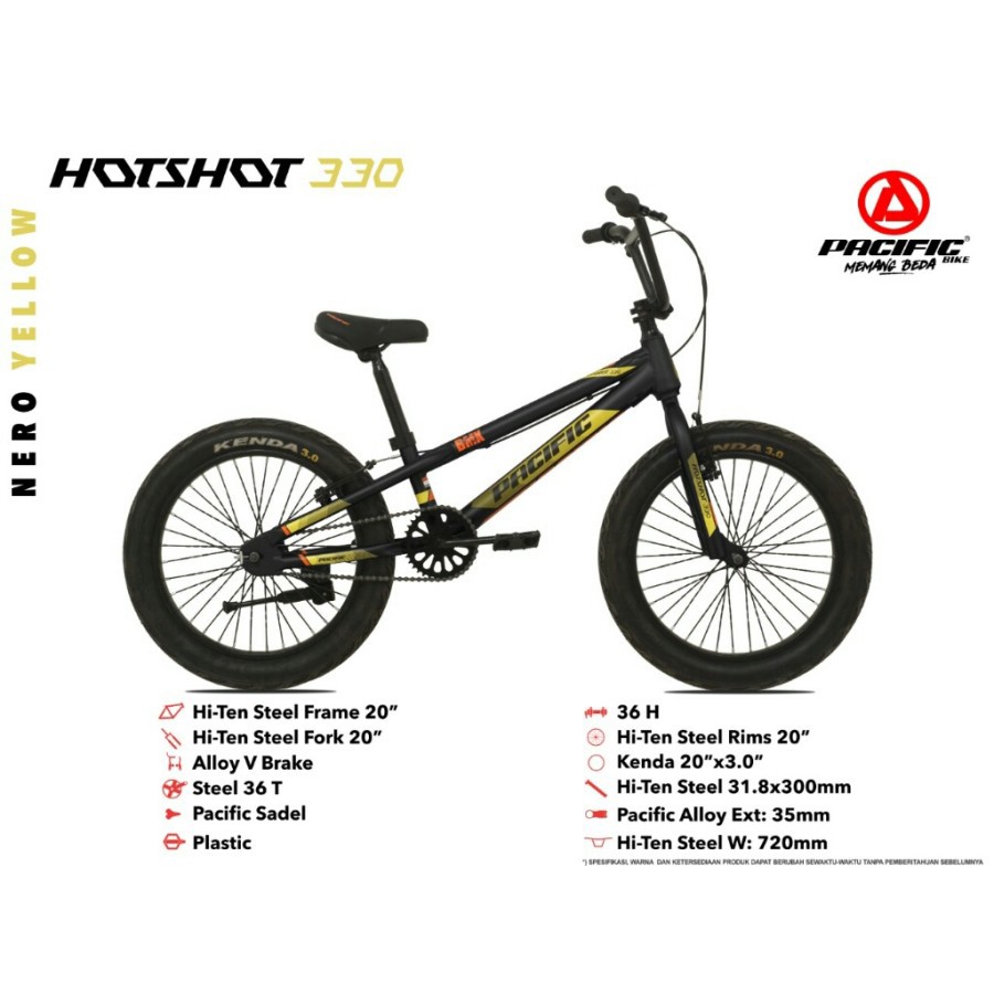 Sepeda Anak Remaja Pacific HOTSHOT RX 330 20 Inch Garansi SNI-2