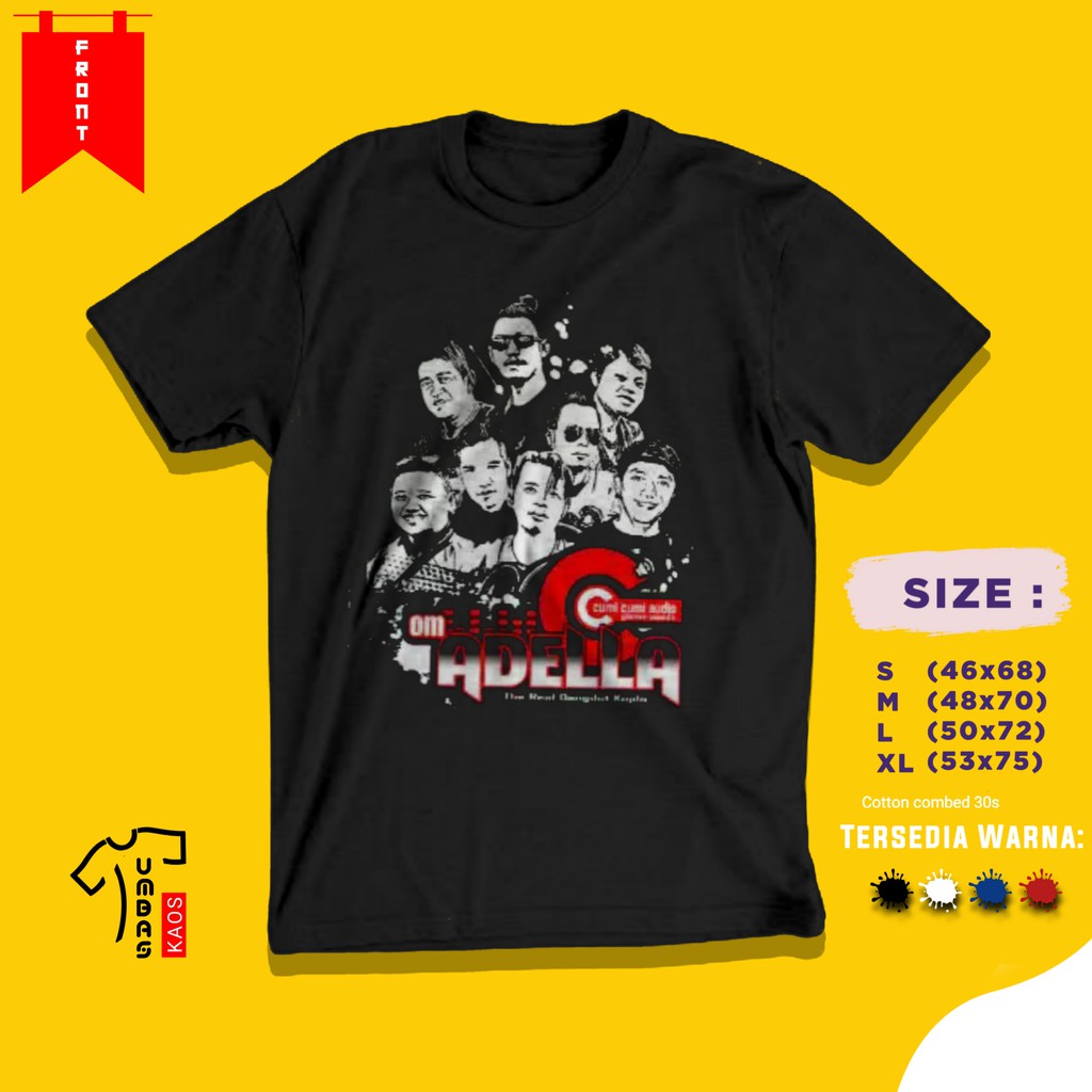 KAOS OM ADELLA AMC STUDIO BAJU PRIA PAKAIAN KAOS DANGDUT KATA KATA DISTRO