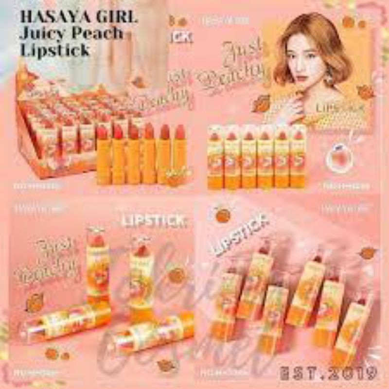 HASAYA GIRL JUICY PEACHY LIPSTICK