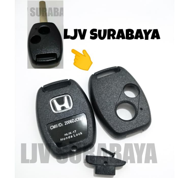 casing kunci honda 2 lobang cover key duplikat mobilio brio brv hrv