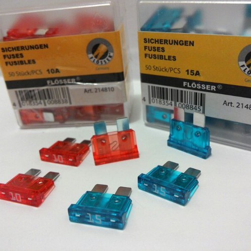 ORIGINAL FLOSSER JERMAN Fuse DX Sekring Body Besar Standart Mobil 15A