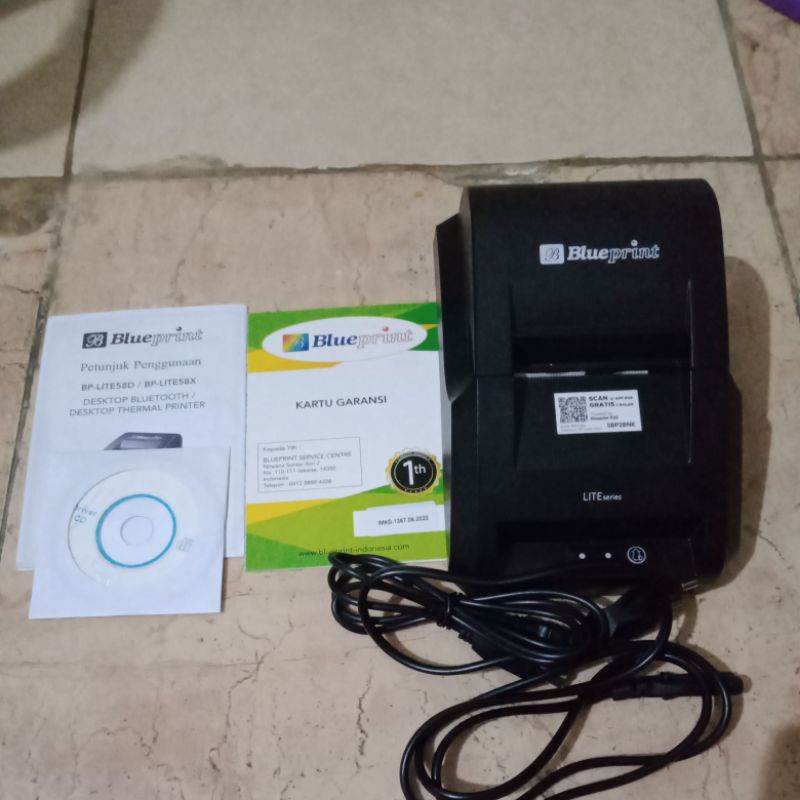Preloved thermal printer blueprint lite 58D/ thermal printer second