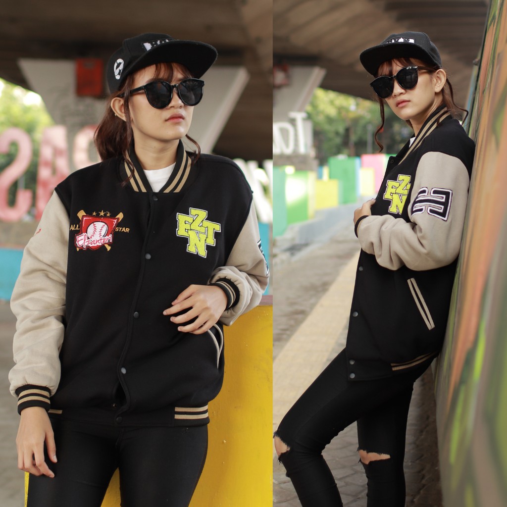 Jaket Wanita Varsity Elzanteri full bordir