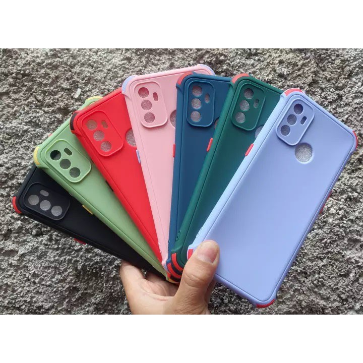 Softcase VIVO Y17 Y91 Y20 Y30 Warna Candy Anti Crack Lensa Protector Silicone Cover Soft Anti-Drop