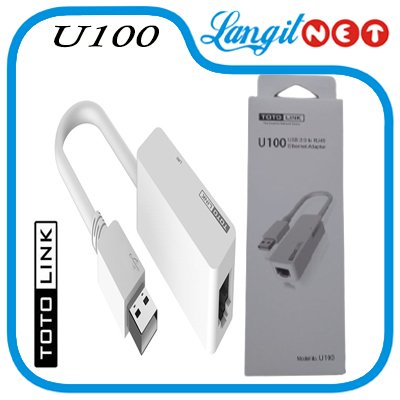 TOTOLINK  U100 USB 2.0 TO RJ45 10  100Mbps