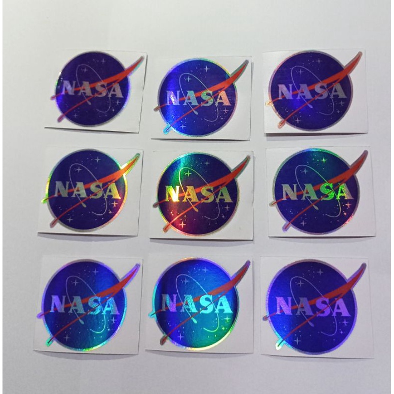 Sticker Stiker Motor Cutting Hologram NASA