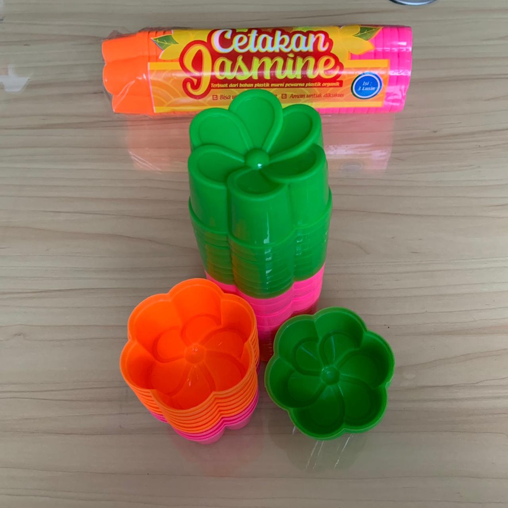 Cetakan Kue Agar Ager Loyang Wadah Mini Cup Jelly Coklat Puding Cake Mold Jasmine Isi 12pcs