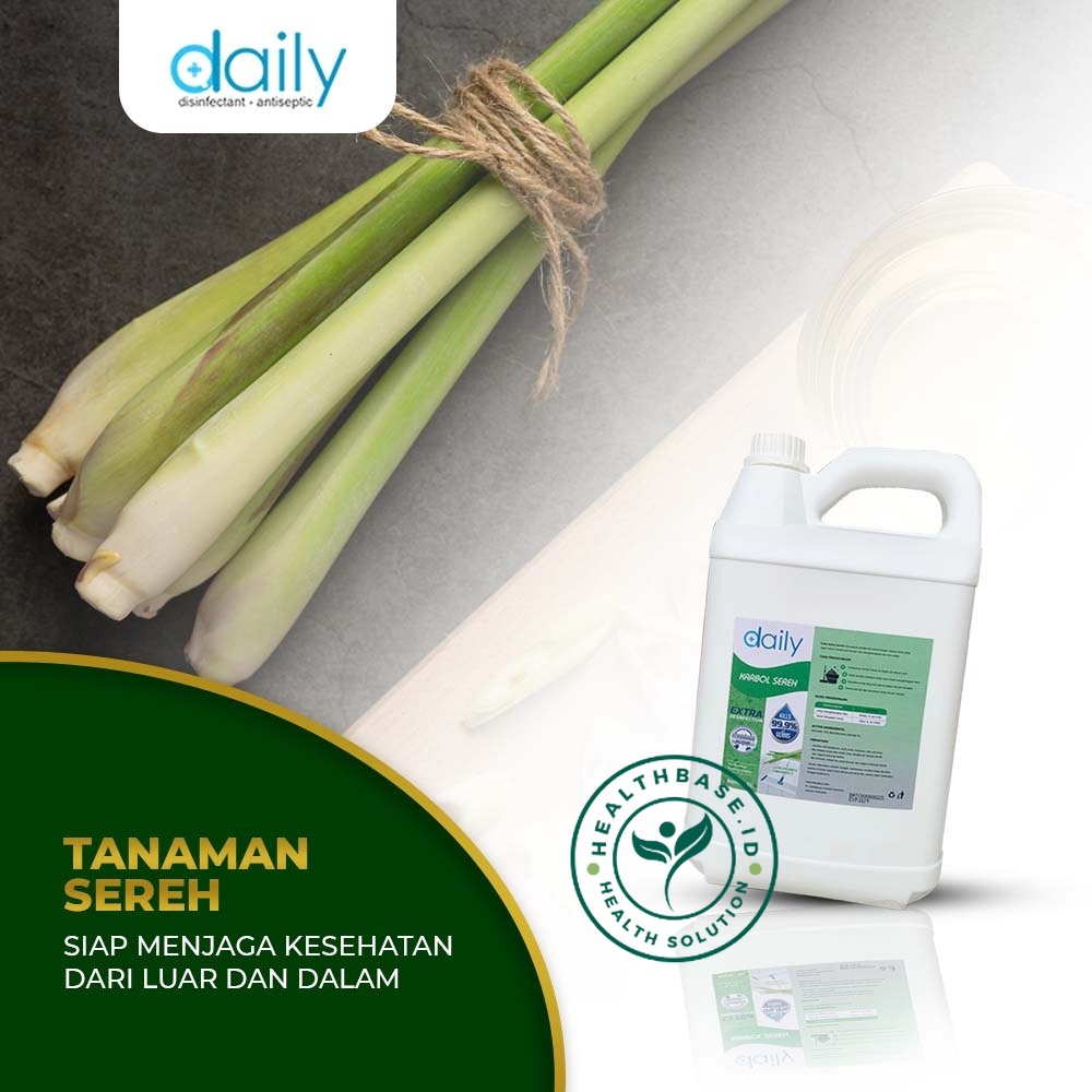 PEMBERSIH LANTAI  KARBOL WANGI SEREH KONSENTRAT 5 LITER | ANTI BACTERIAL ANTI NYAMUK &amp; SERANGGA PREMIUM KARBOL