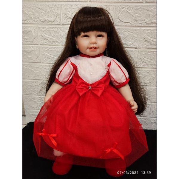 Rosie dress boneka reborn 22-24 inch (hanya baju)