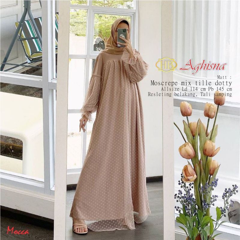 GAMIS TULE DOTTY PREMIUM LENGAN BALON